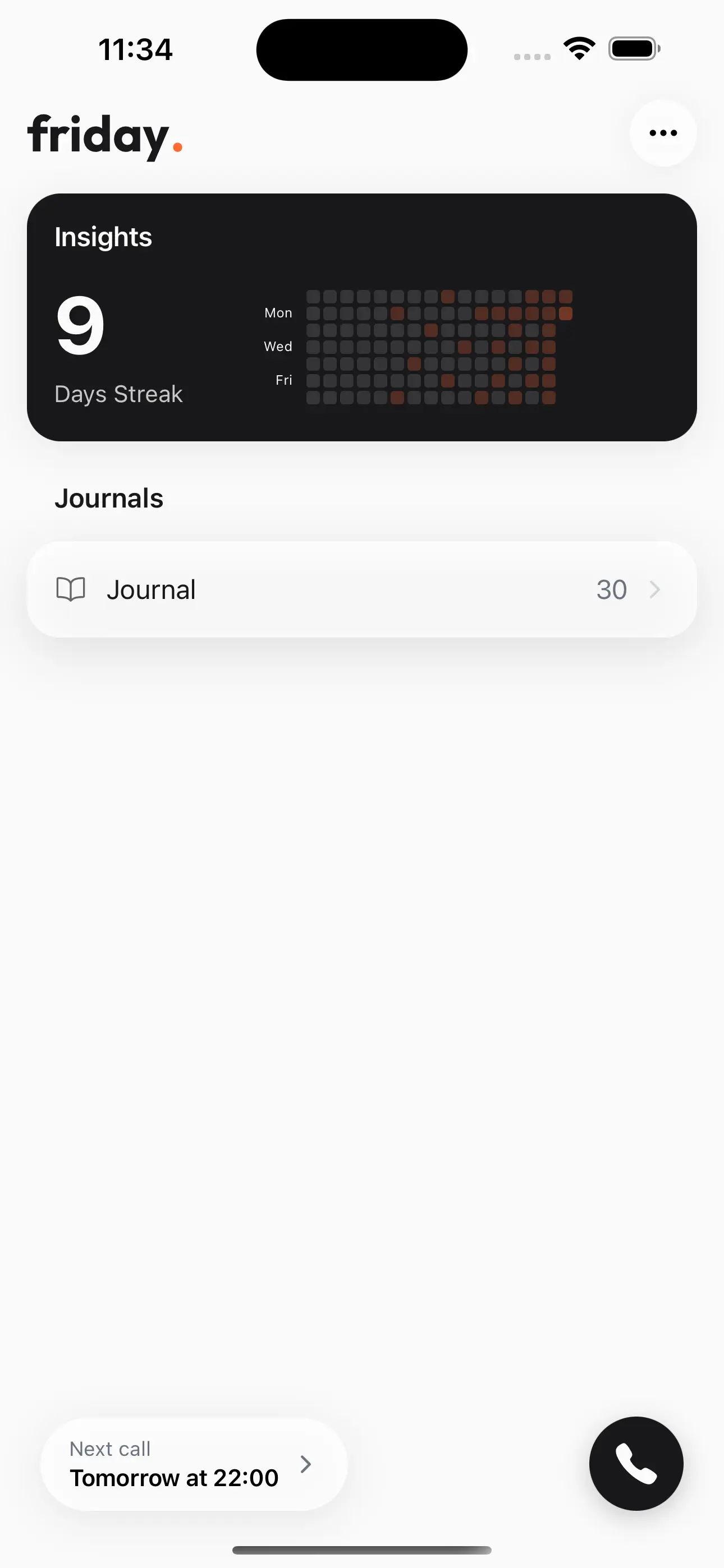 Friday app screenshot 2